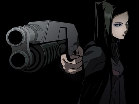 Ergo Proxy - woman, gun, lady, female, girl, anime