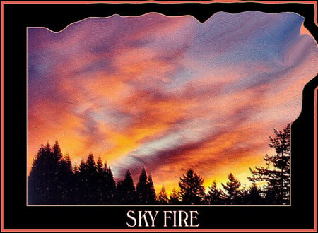 Sky fire - sky, fire