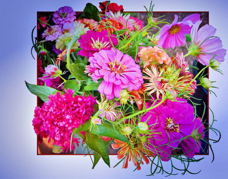 Bouquet - flowers, 3d