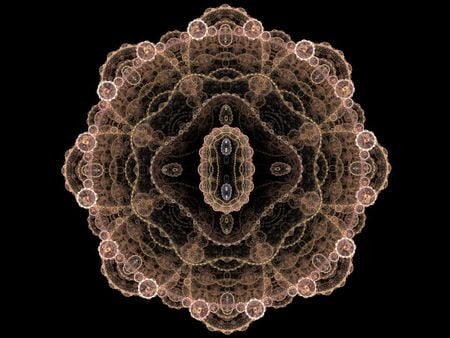 Floral Doily - doily, fractal