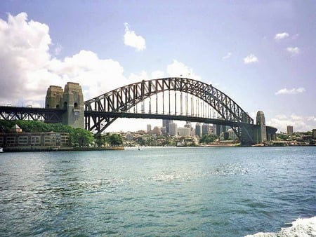 Sydney Harbour Bridge - clouds, sydney, harbour, bridge, australia