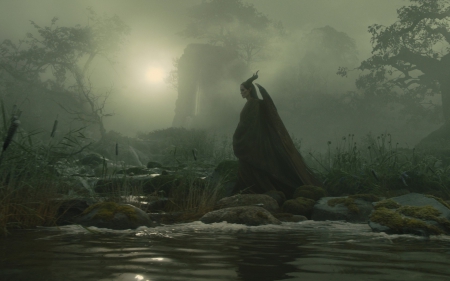 Maleficent - fantasy, maleficent, movie, girl, mist, woman