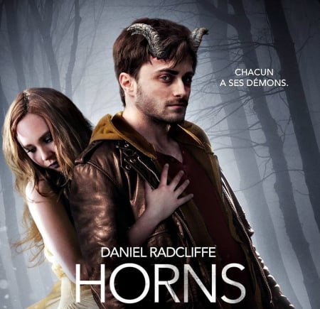 Horns (2013) - merrin williams, daniel radcliffe, actress, actor, girl, fantasy, poster, movie, woman, man, horns