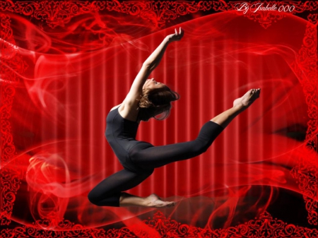 Soul Dance - moves, passion, soul, woman, red, beauty, dance