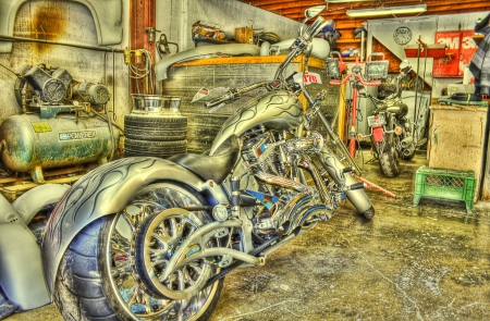 Twisted - hdr, bike, motorcycle, harley