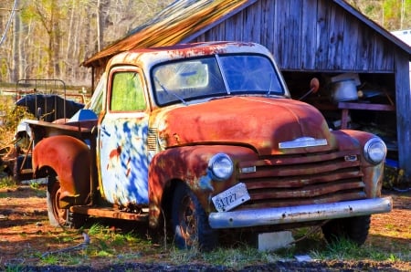 Rusty Chevy - truck, pickup, rusty, chevy