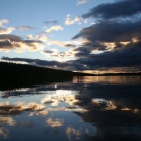 clouds reflection