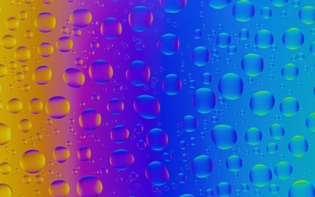 Bubbles - bubble, colorful, water, yellow, purple, blue, texture