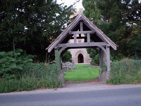 Lytch gate at Aymestrey - religous, church, english, country