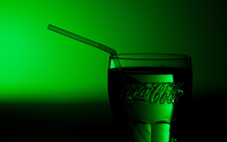 green coke - coca cola, green, coke, glass