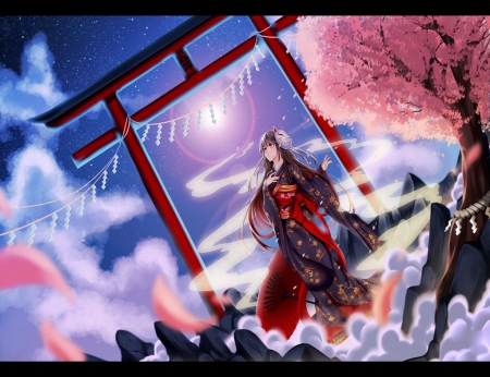 Download Torii Gate Anime Wallpaper