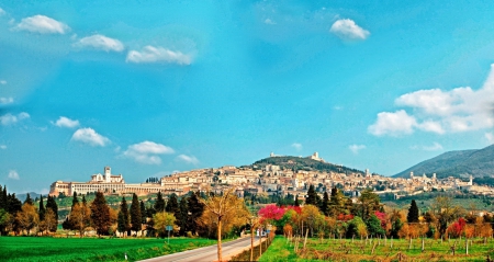 Panoramic view of Assisi_italy