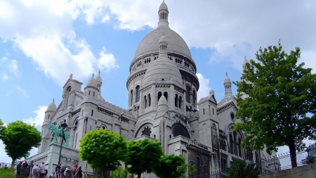 Beautiful Cathedral - cathedral, trees, architecture, building