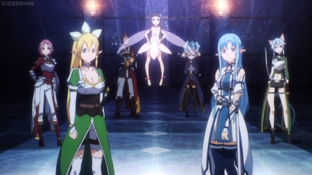 A L O - asuna, alo, klein, beautiful, anime girl, girl, male, yui, soa, armor, fairy, pretty, beauty, lisbeth, silica, sweet, anime, pina, group, nice, sword art online, lovely, female, sinon, leafa, boy