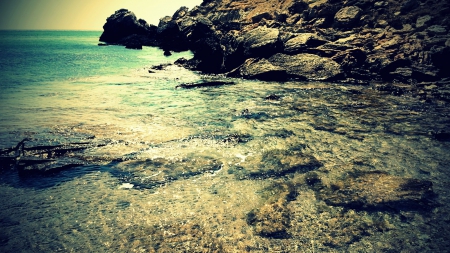 Fresh Water - fresh, Bozcaada, beach, rock, sea, beauty, rocks