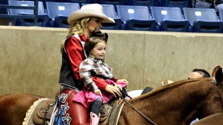 This Is The First Step - women, fun, female, child, girls, cowgirls, outdoors, rodeo, horses, ranch, westerns