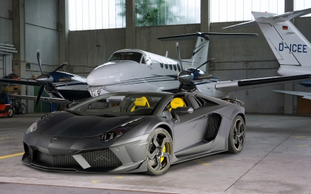 2014 Mansory Lamborghini Aventador - 2014, lamborghini, cars, plane, aventador