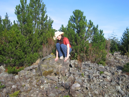 Rock Climber - hat, mountain, cowgirl, jeans