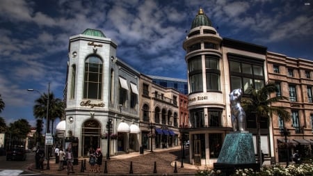 Rodeo Drive in Beverly Hills - hdr