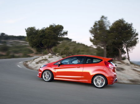 ford fiesta st - red, ford, small, fiesta