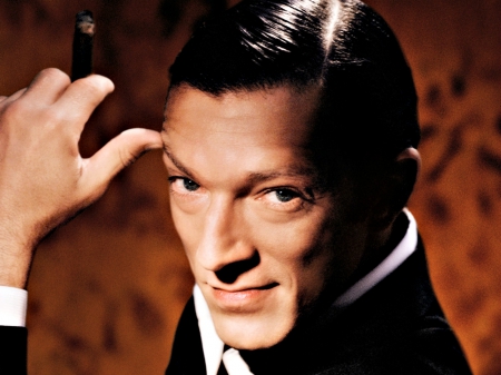 Vincent Cassel - face, red, black, actor, vincent cassel, man