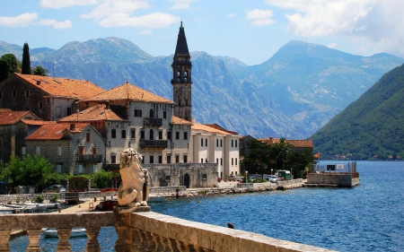 View from the Coast of Greece - cityscapes, coast, architecture, view