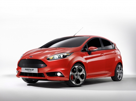 ford fiesta st concept - fiesta, ford, concept, red