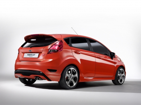 ford fiesta st concept - fiesta, ford, concept, red