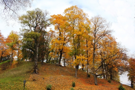 Kandava castle mound - nature, autumn, other, history