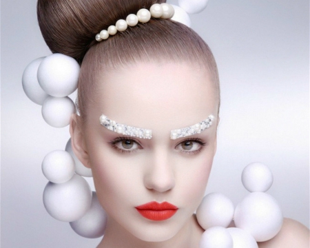 Artistic Woman - woman, face, balls, style, model