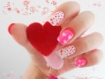 Nail Art and Red Heart