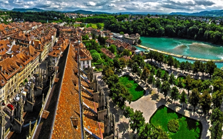 Bern, Switzerland - hdr - architecture, cityscapes, switzerland, bern