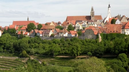 Rothenburg, Germany - architecture, cityscapes, rothenburg, germany