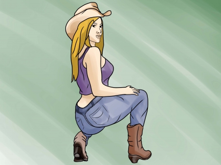 Cowgirls Boots - women, fun, female, boots, girls, cowgirls, drawing, art, westerns