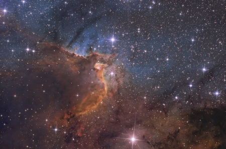 Sh2-155 The Cave Nebula - space, fun, stars, cool, galaxy, nebula