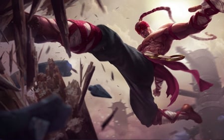 Lee Sin New Splash Art 2014 - lol, league of legends, lee sin, lee sin new splash art 2014, lee sin league of legends