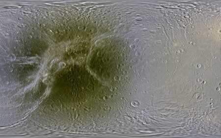 The Map of Dione - space, moon, fun, planet, cool