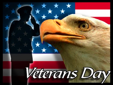 Veterans Day - soldier, flag, honor, eagle, america