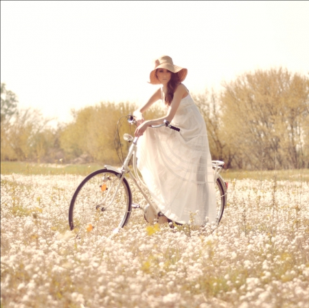 Garden Story - hat, beauty, lady, soft