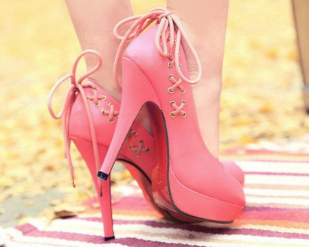 Pink Shoe - heels, stilettos, pink, shoe