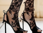 Black Lace Stilettos