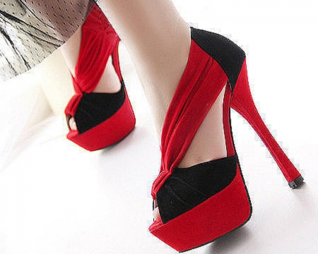 Red Stilettos - shoe, red, heels, stilettos