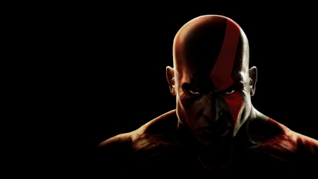 Kratos - face, god of war, kratos, warrior