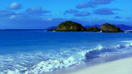 Beautiful Blue Ocean - waves, oceans, nature, beaches