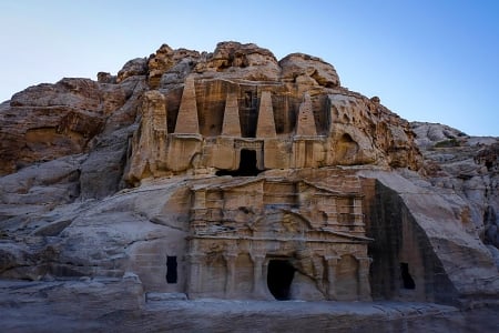 Rock - rock, sky, cave, landscape