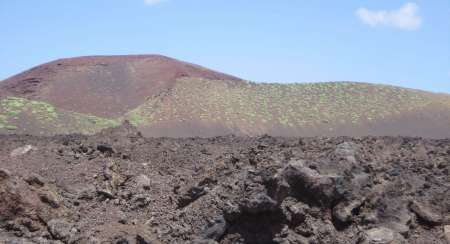 Lanzarote - blue, photography, island, mountain, lava, nature, view, cloud, mountains, sky