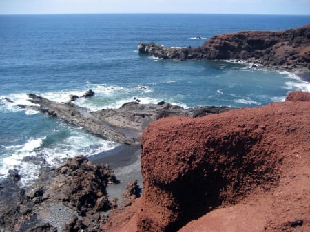 Lanzarote - beaches, sky, ocean, beach, photography, water, nature, lava, blue