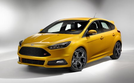 ford focus st - ford, yellow, small, focus