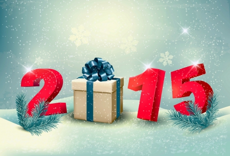 2015 - gift, 2015, new year, happy