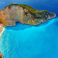Sea Cliff and Amazing Blue Sea